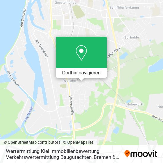 Wertermittlung Kiel Immobilienbewertung Verkehrswertermittlung Baugutachten Karte