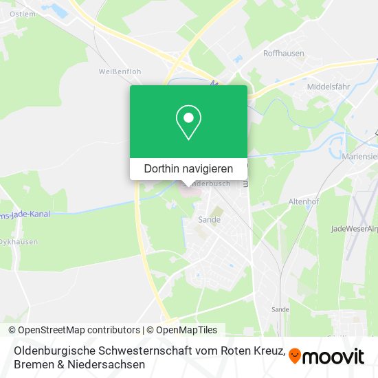 Oldenburgische Schwesternschaft vom Roten Kreuz Karte