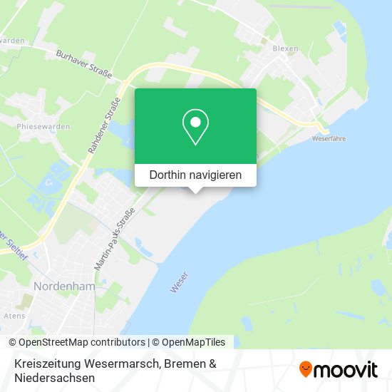 Kreiszeitung Wesermarsch Karte