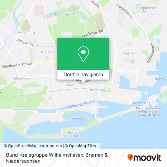 Bund-Kreisgruppe Wilhelmshaven Karte