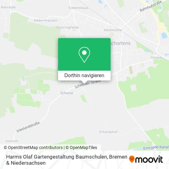Harms Olaf Gartengestaltung Baumschulen Karte