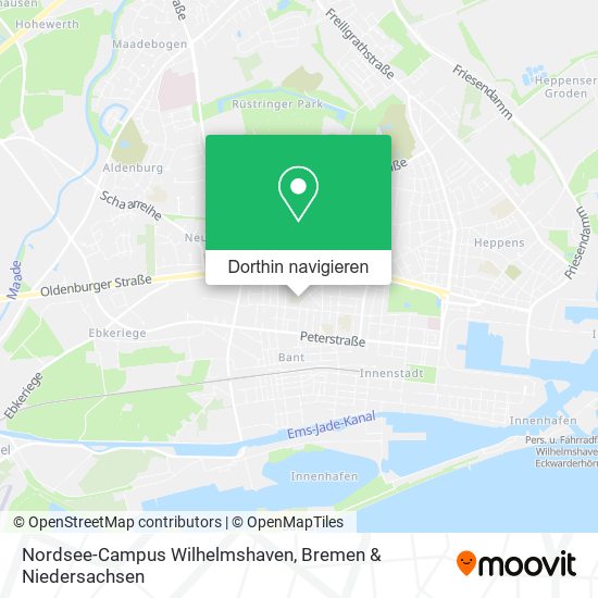 Nordsee-Campus Wilhelmshaven Karte