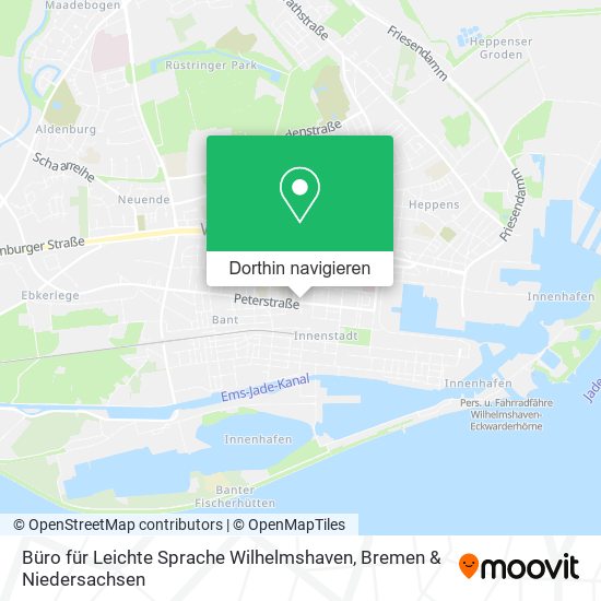 Büro für Leichte Sprache Wilhelmshaven Karte