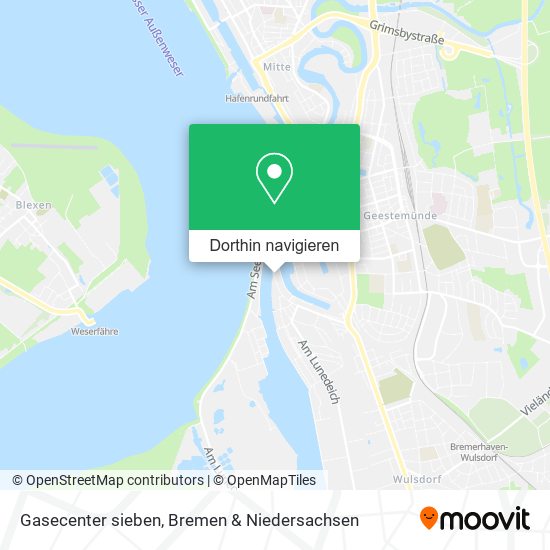 Gasecenter sieben Karte
