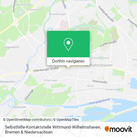Selbsthilfe-Kontaktstelle Wittmund-Wilhelmshaven Karte