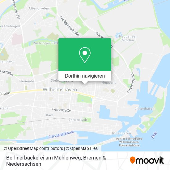 Berlinerbäckerei am Mühlenweg Karte