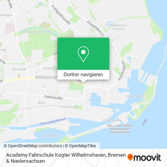 Academy Fahrschule Kogler Wilhelmshaven Karte