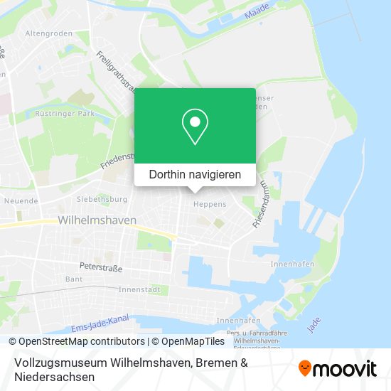 Vollzugsmuseum Wilhelmshaven Karte