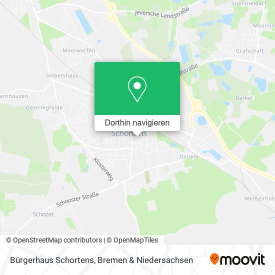 Bürgerhaus Schortens Karte