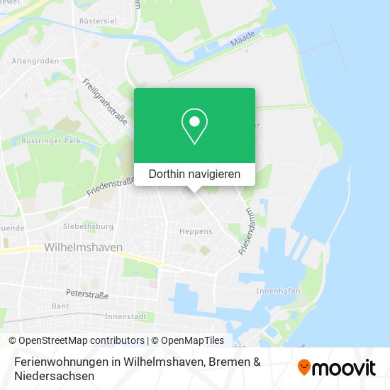 Ferienwohnungen in Wilhelmshaven Karte