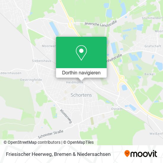Friesischer Heerweg Karte
