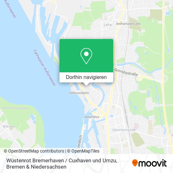 Wüstenrot Bremerhaven / Cuxhaven und Umzu Karte