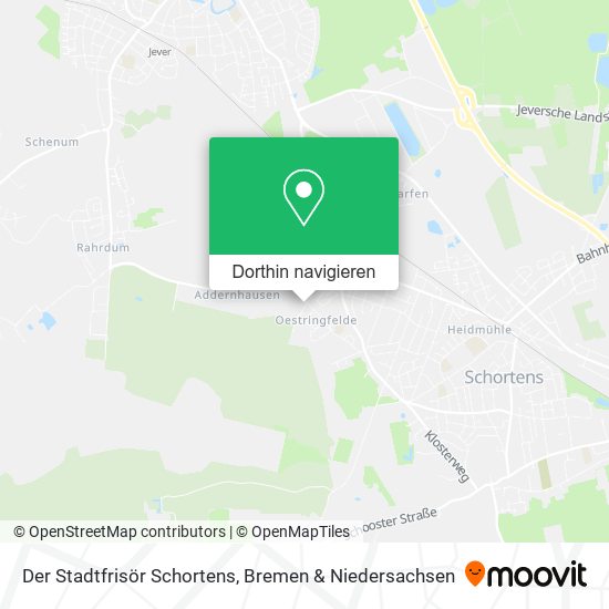Der Stadtfrisör Schortens Karte