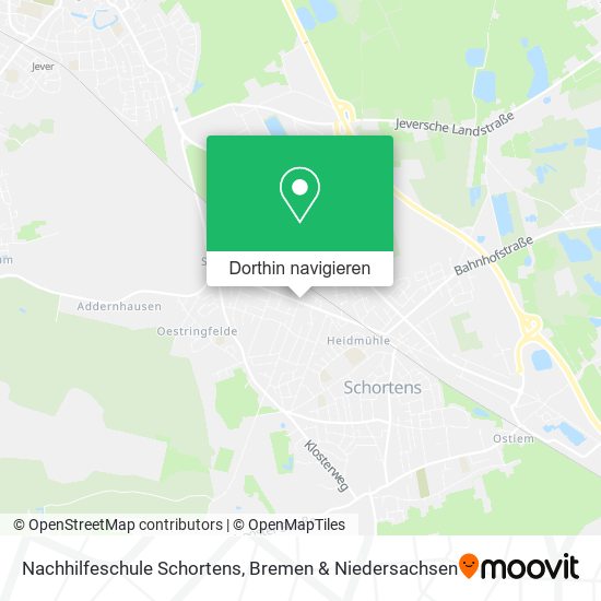 Nachhilfeschule Schortens Karte