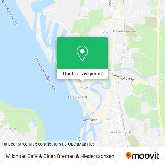 Milchbar-Café & Diner Karte
