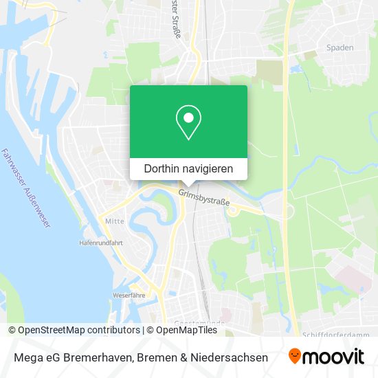 Mega eG Bremerhaven Karte