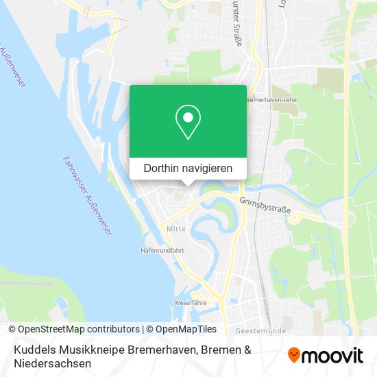 Kuddels Musikkneipe Bremerhaven Karte