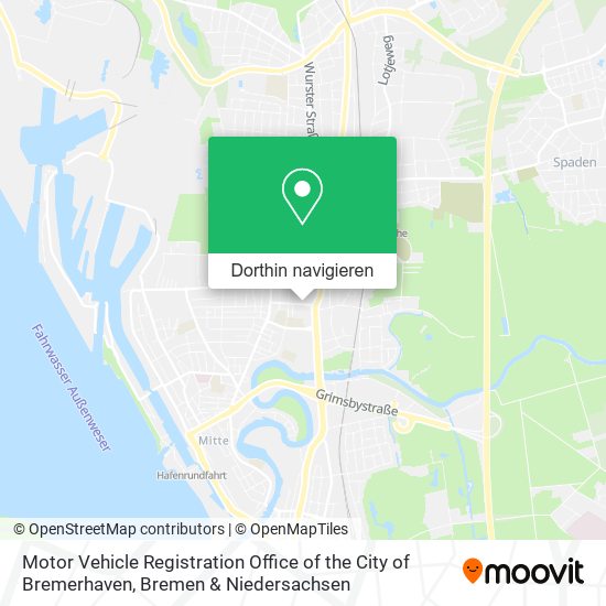 Motor Vehicle Registration Office of the City of Bremerhaven Karte