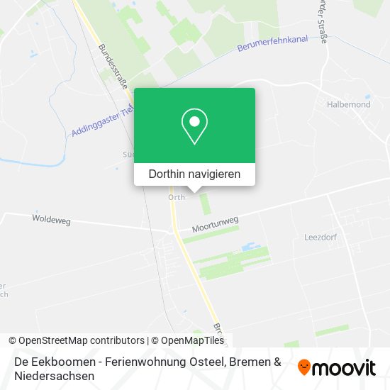 De Eekboomen - Ferienwohnung Osteel Karte