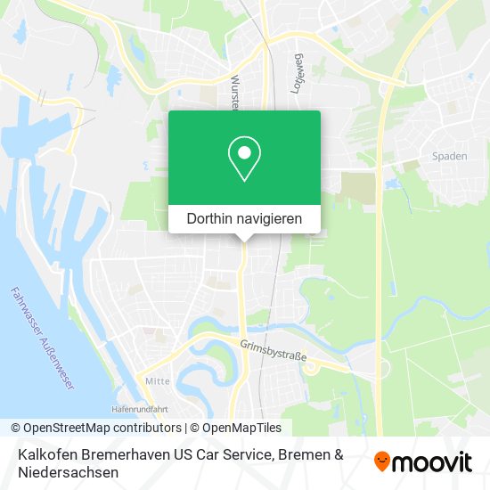 Kalkofen Bremerhaven US Car Service Karte