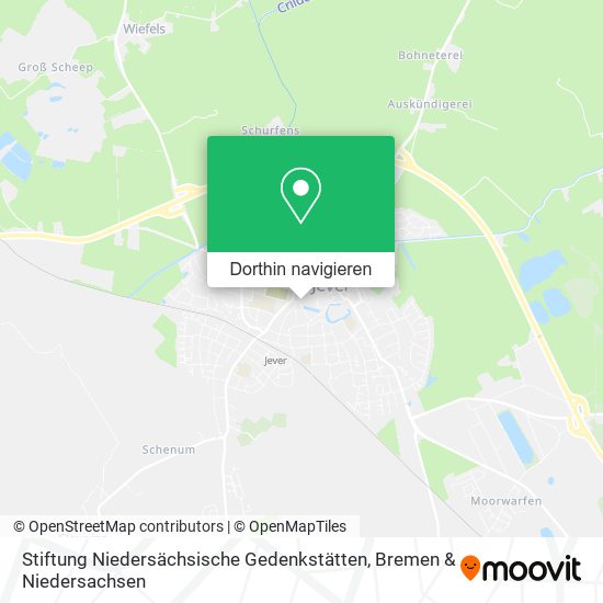 Stiftung Niedersächsische Gedenkstätten Karte