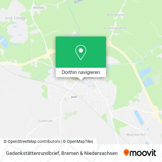 Gedenkstättenrundbrief Karte