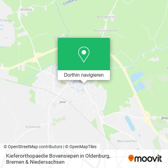 Kieferorthopaedie Bovensiepen in Oldenburg Karte