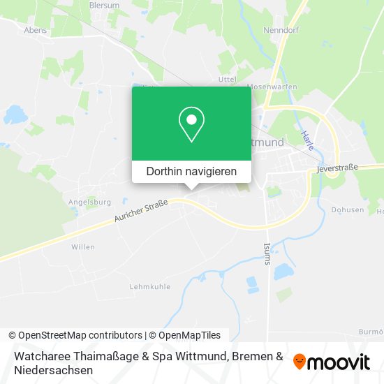 Watcharee Thaimaßage & Spa Wittmund Karte