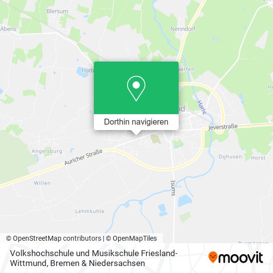 Volkshochschule und Musikschule Friesland-Wittmund Karte