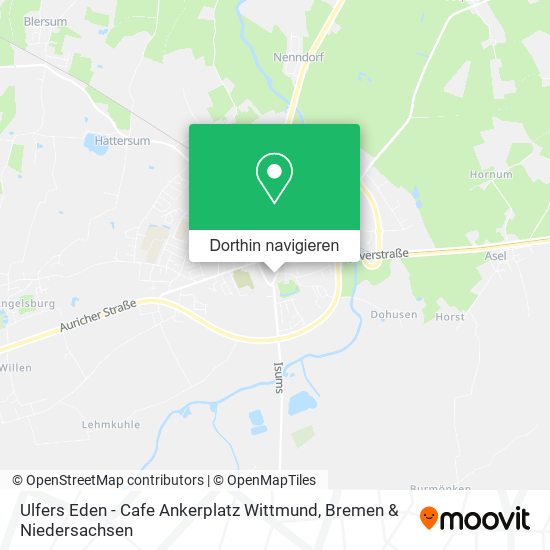 Ulfers Eden - Cafe Ankerplatz Wittmund Karte