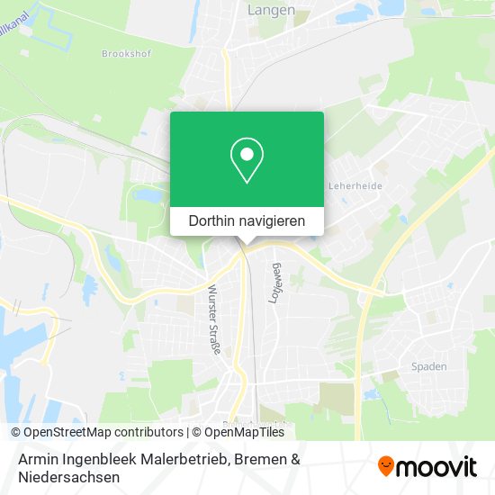 Armin Ingenbleek Malerbetrieb Karte