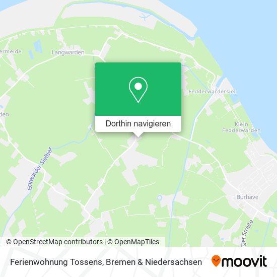 Ferienwohnung Tossens Karte