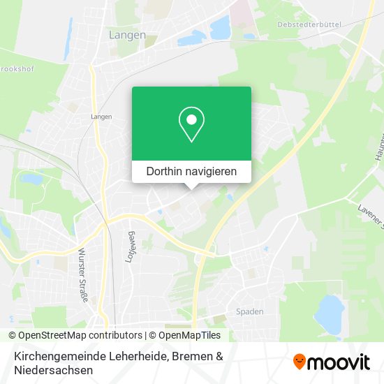 Kirchengemeinde Leherheide Karte