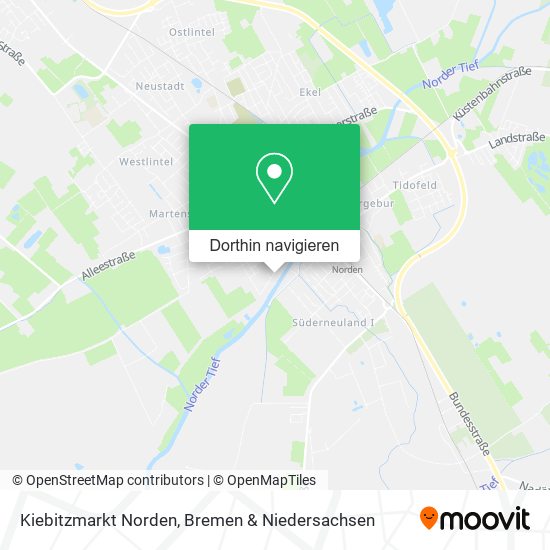 Kiebitzmarkt Norden Karte