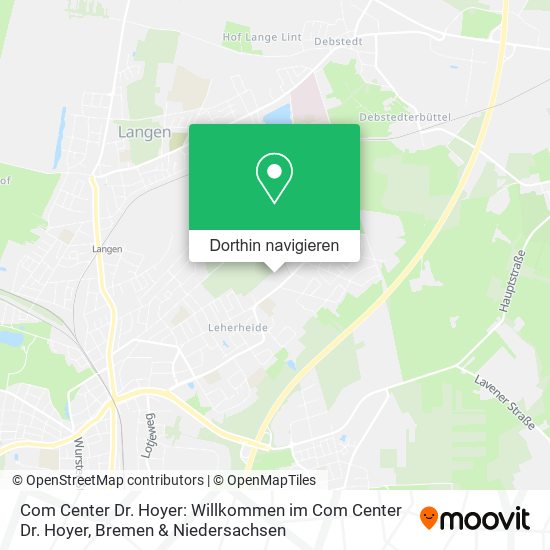 Com Center Dr. Hoyer: Willkommen im Com Center Dr. Hoyer Karte