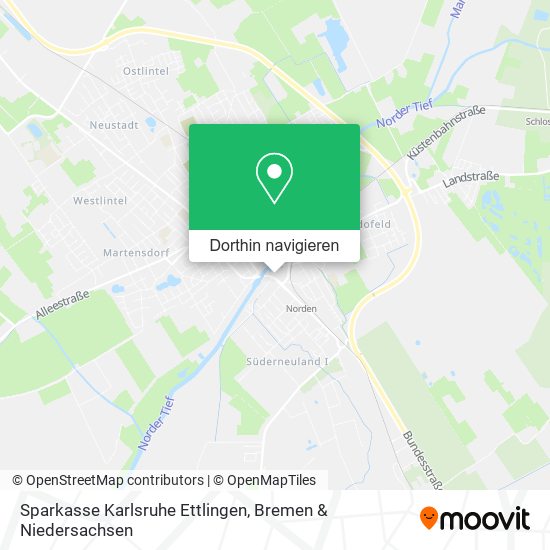 Sparkasse Karlsruhe Ettlingen Karte