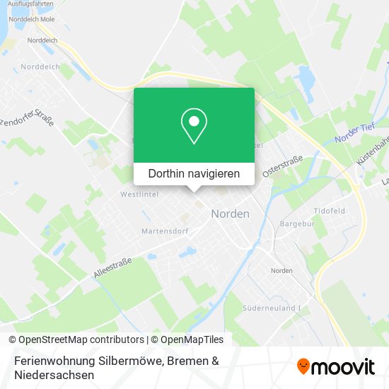 Ferienwohnung Silbermöwe Karte