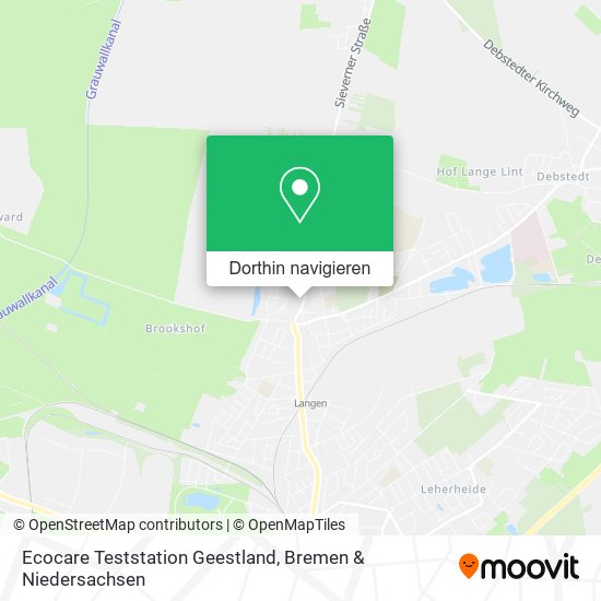 Ecocare Teststation Geestland Karte