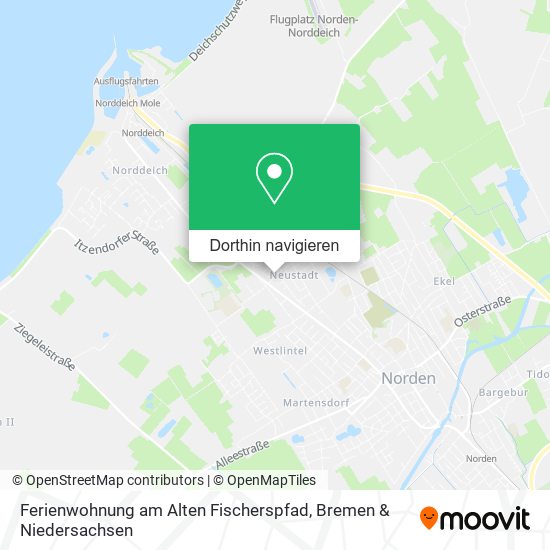 Ferienwohnung am Alten Fischerspfad Karte