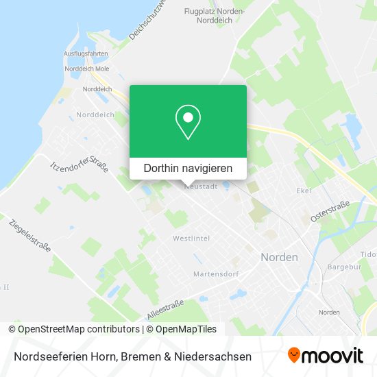 Nordseeferien Horn Karte