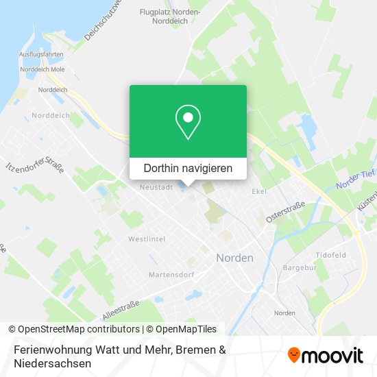 Ferienwohnung Watt und Mehr Karte