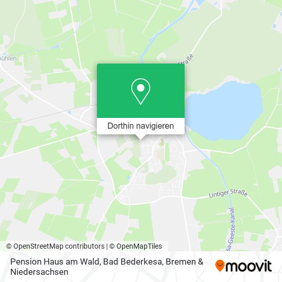 Pension Haus am Wald, Bad Bederkesa Karte