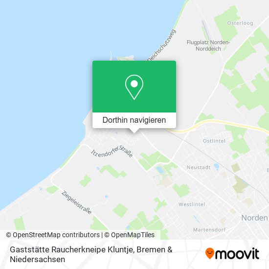 Gaststätte Raucherkneipe Kluntje Karte