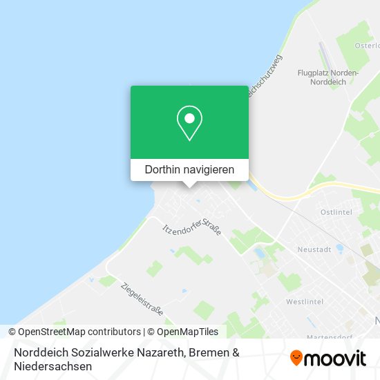 Norddeich Sozialwerke Nazareth Karte