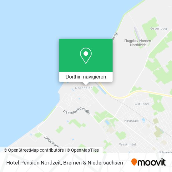 Hotel Pension Nordzeit Karte