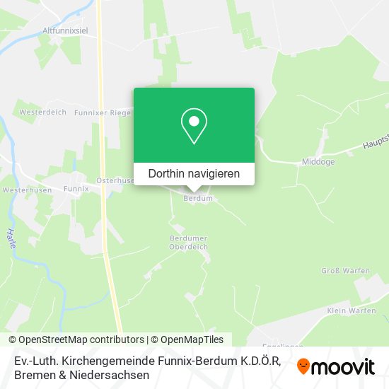 Ev.-Luth. Kirchengemeinde Funnix-Berdum K.D.Ö.R Karte
