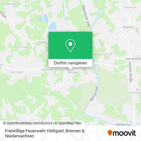 Freiwillige Feuerwehr Holtgast Karte