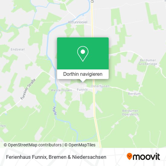 Ferienhaus Funnix Karte