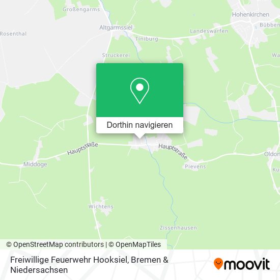Freiwillige Feuerwehr Hooksiel Karte