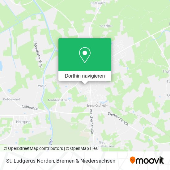 St. Ludgerus Norden Karte